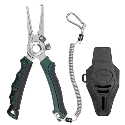 KAVIRO® Alicates de pesca de 7.5" de alta resistencia y resistentes a la corrosión – 100% resistentes al agua salada